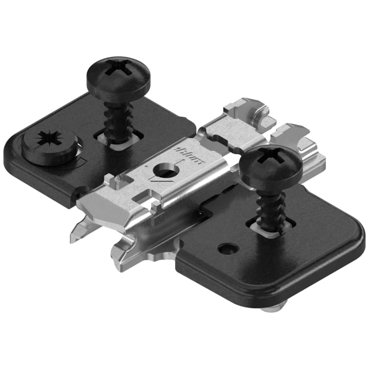 Blum bakplatta, korsmontering, 0 mm, expando, onyxsvart