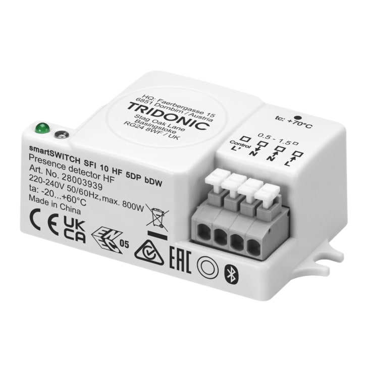 Tridonic smartSWITCH SFI 10 HF 5DP bDW Casambi bevægelses sensor