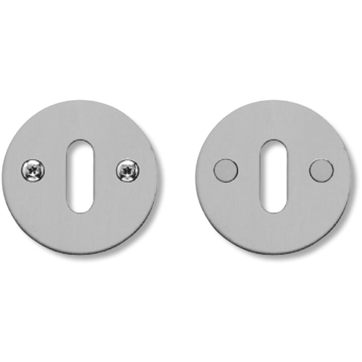 Randi 7100 Line18 nyckelbricka, för mittdörrens låshus, borstat rostfritt stål