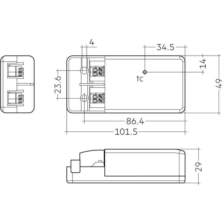 Tridonic Driver LC 7/150/42 fixC pc SR SNC2 Fase-Dæmp