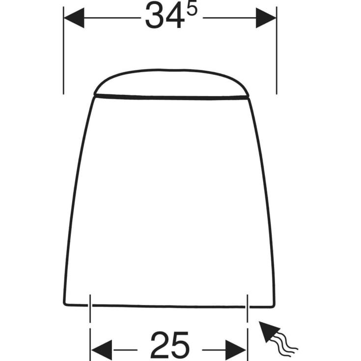 Ifö cisterne med låg, hvid