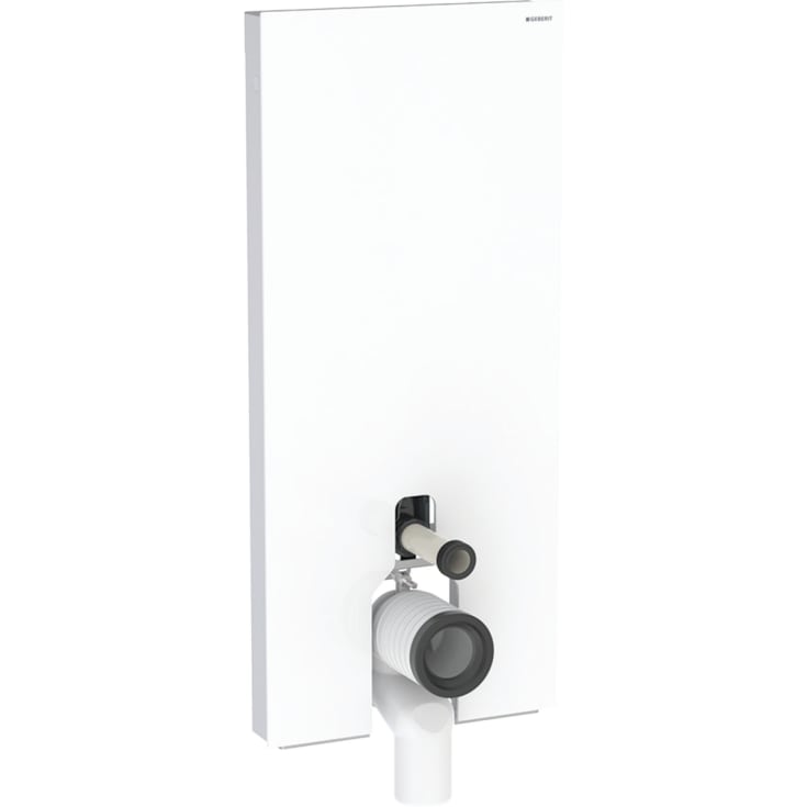 Geberit Monolith Plus cisterne til back-to-wall toilet, 114 cm, hvidt glas