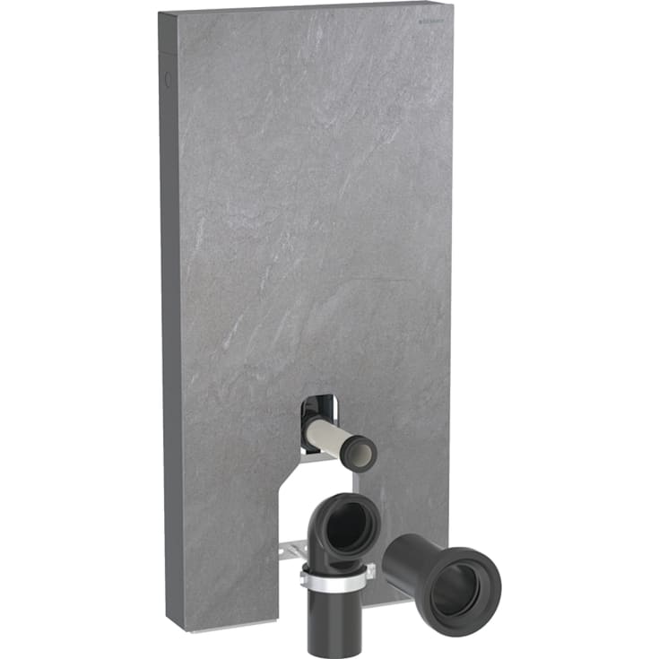Geberit Monolith Plus cisterne til back-to-wall toilet, 101 cm, skiferlook