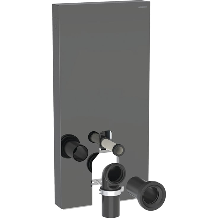 Geberit Monolith Plus cistern för back-to-wall toalett, 101 cm, grått glas