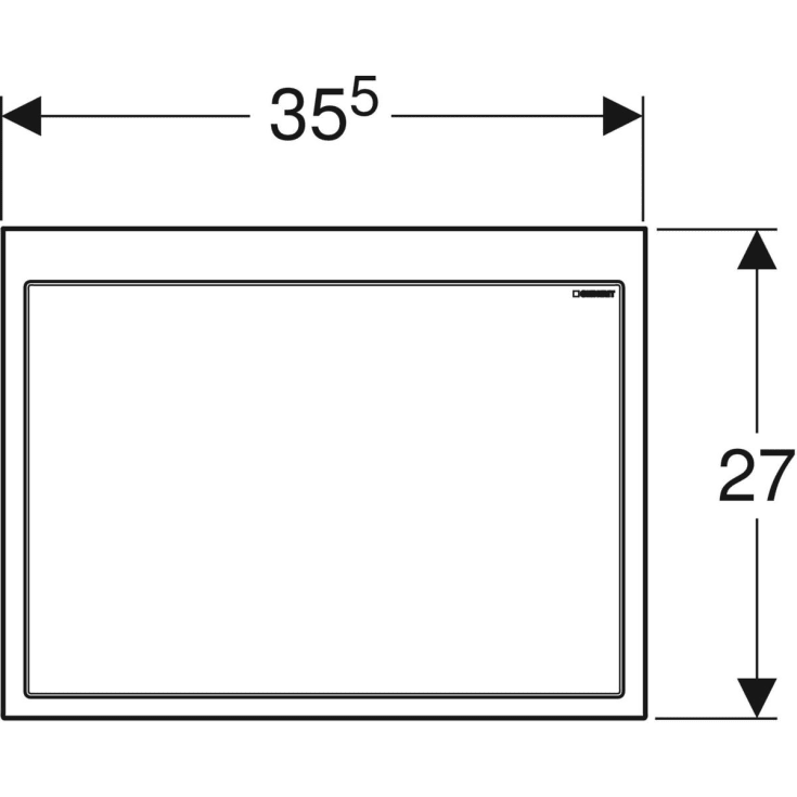 Geberit sluttmonteringssett til svevende Geberit One servant, sort