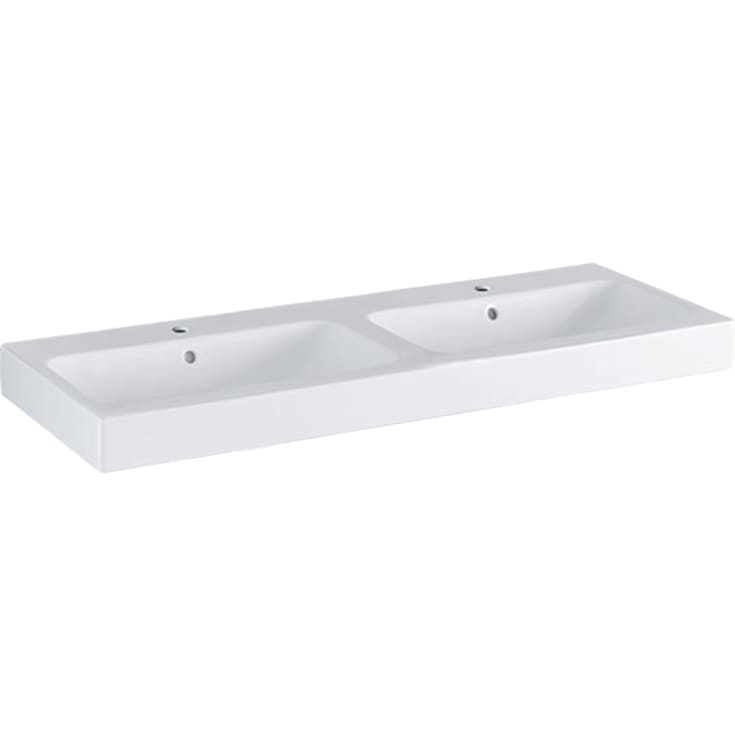 GEBERIT ICON håndvask 1200x485x160mm dobb hh midt u/overl porcel