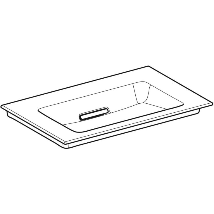 Geberit One håndvask, 75x48 cm, hvid