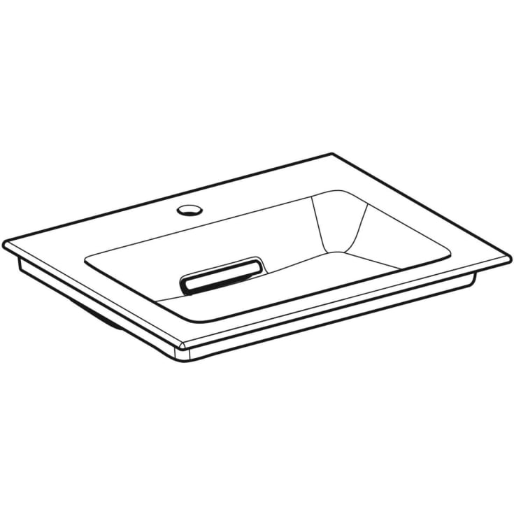 Geberit One håndvask, 60x48 cm, hvid