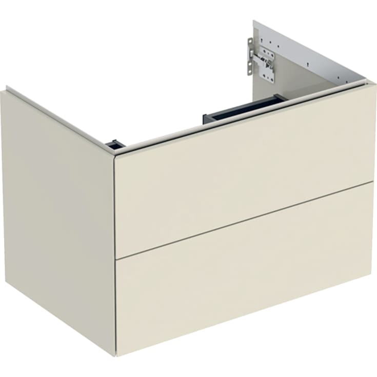 Geberit One tvättställsunderskåp, 74x47 cm, högglans beige