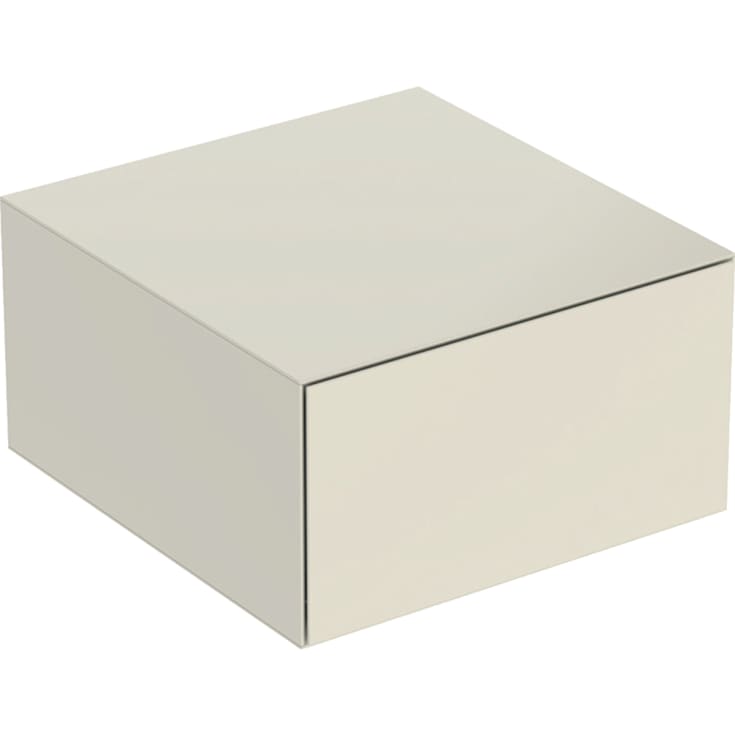 Geberit One sideskap, 45x47 cm, høyglans beige