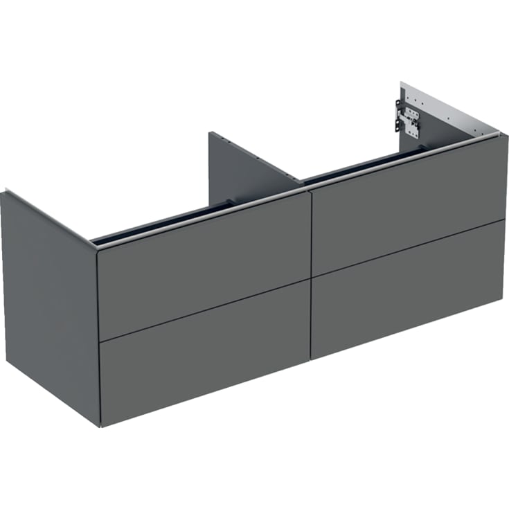 Geberit One tvättställsunderskåp, 133,2x47 cm, matt antracit