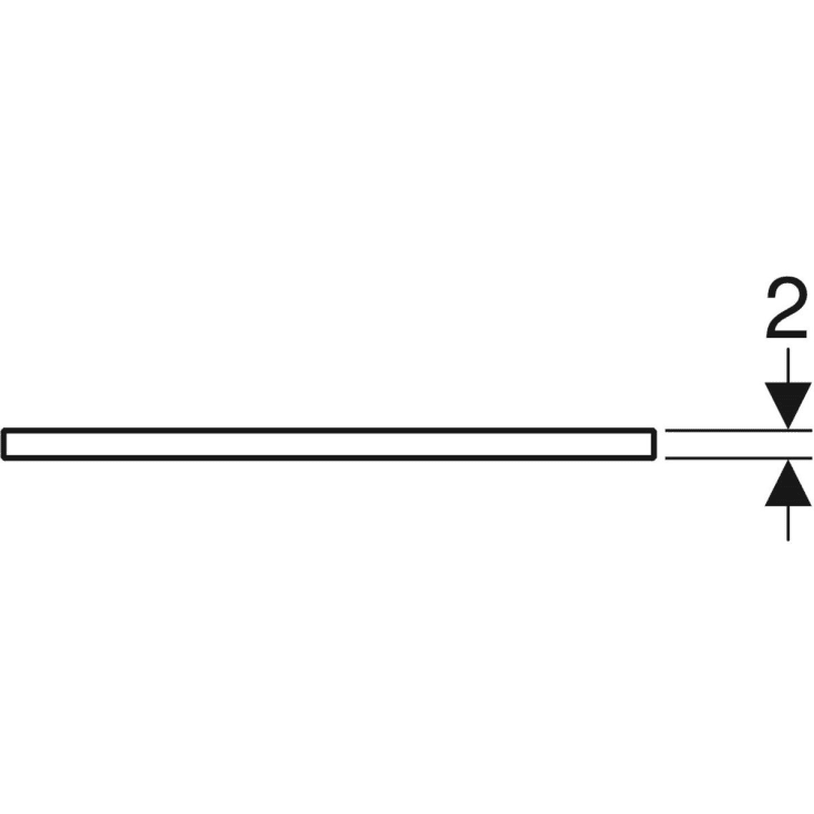 Geberit One bordplade, 119x47,3 cm, marmoreret hvid