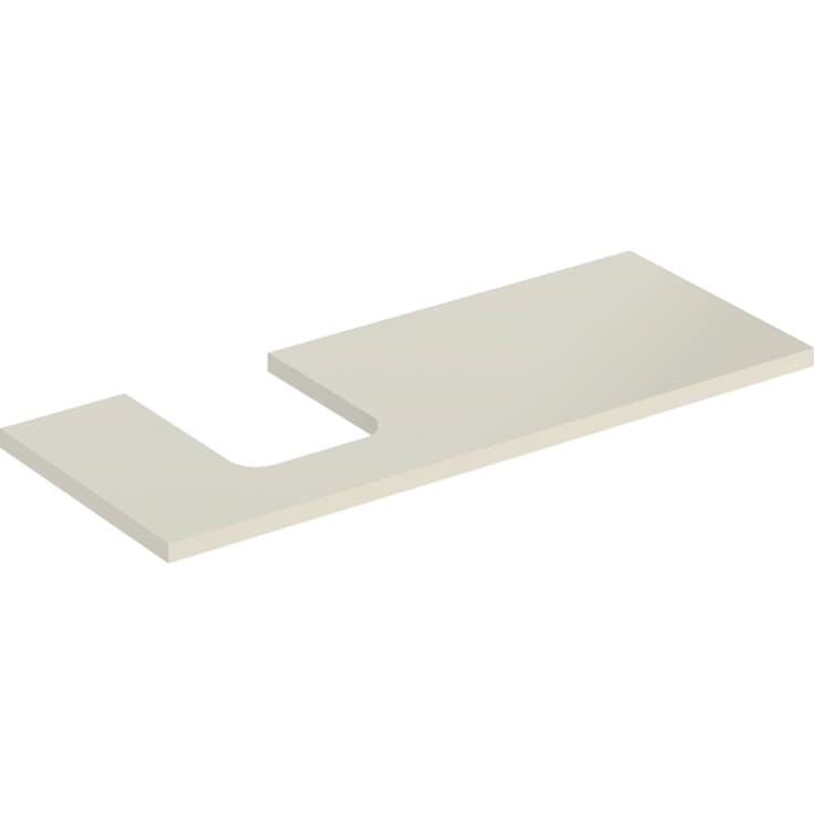 Geberit One bordplade, 119x47,3 cm, højglans beige