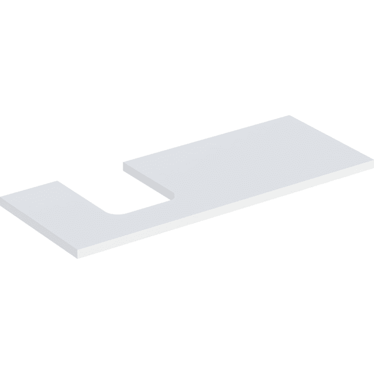 Geberit One bordplade, 119x47,3 cm, mat hvid