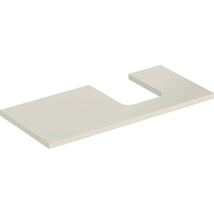 Geberit One bordplade, 104,2x47,3 cm, højglans beige