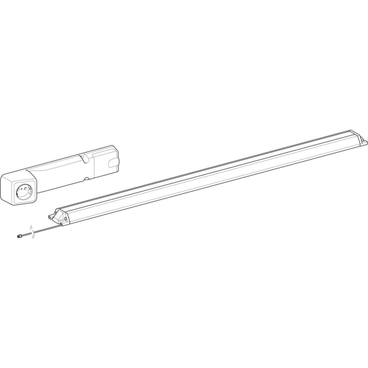 Geberit stikkontakt med ComfortLight, for skapbredde: 105-120 cm