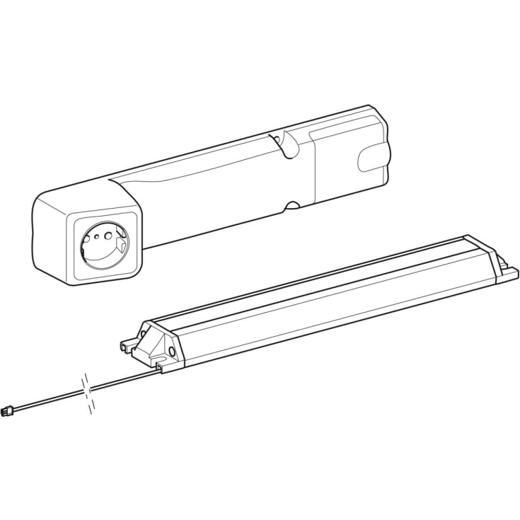 Geberit stikkontakt med ComfortLight, for skapbredde: 60 cm