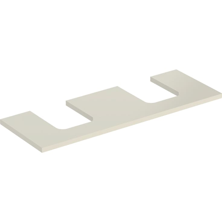 Geberit One bordplade, 133,8x47,3 cm, højglans beige