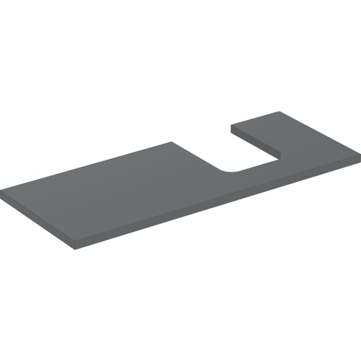 Geberit One bordplade, 119x47,3 cm, mat antracit