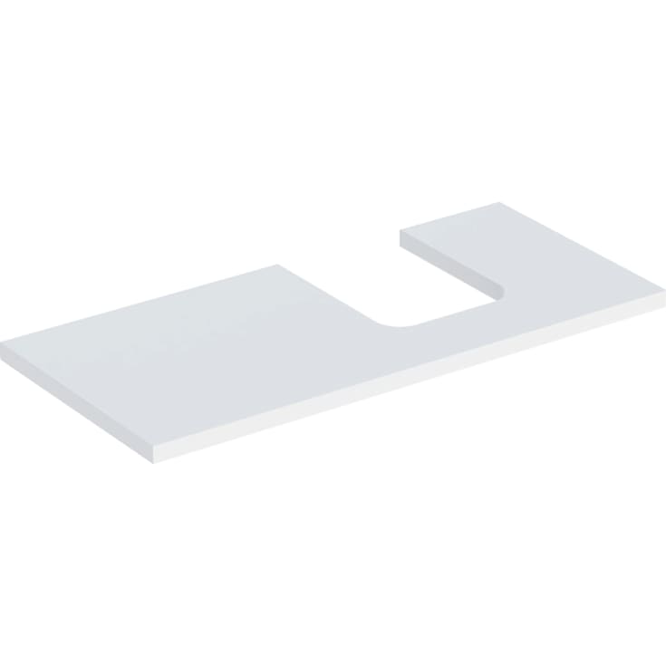 Geberit One benkeplate, 104,2x47,3 cm, matt hvit