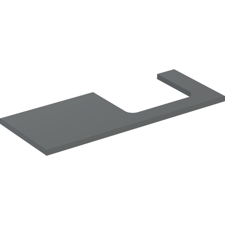 Geberit One bordplade, 119x47,3 cm, mat antracit