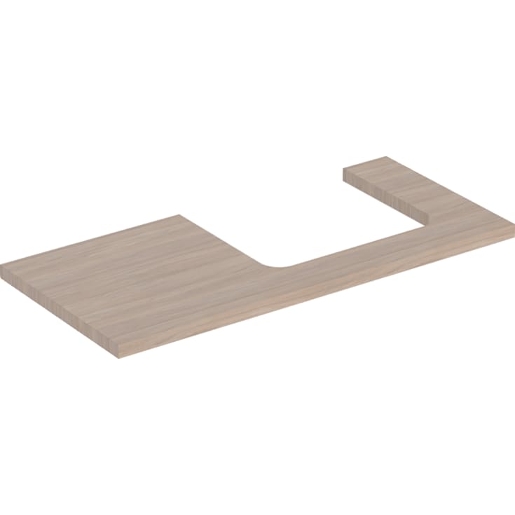 Geberit One benkeplate, 104,2x47,3 cm, eik