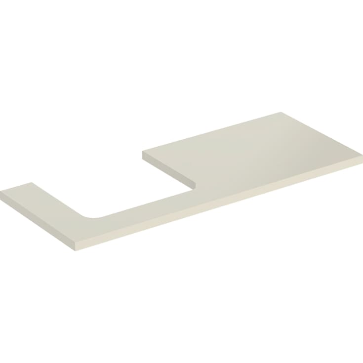 Geberit One bordplade, 119x47,3 cm, højglans beige