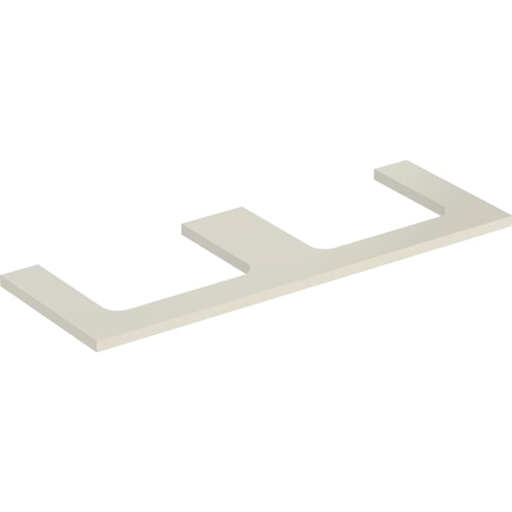 Geberit One bordplade, 133,8x47,3 cm, højglans beige