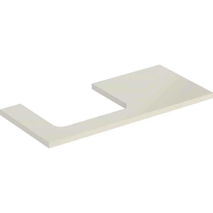 Geberit One bordplade, 104,2x47,3 cm, højglans beige