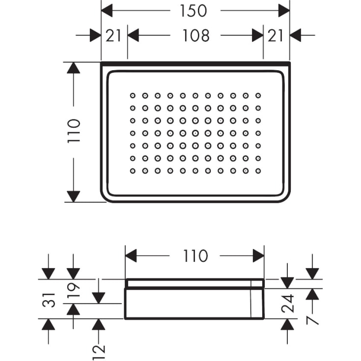 Axor Universal Såpeholder, krom