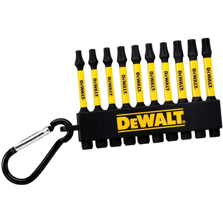 DeWalt DT7275-QZ Torx bitssæt, med karabinhage, 50 mm, 10 stk.
