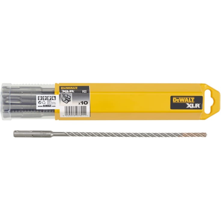 DeWalt 4-skærs SDS-plus hammerbor, 8 x 150/210 mm, 10 stk.