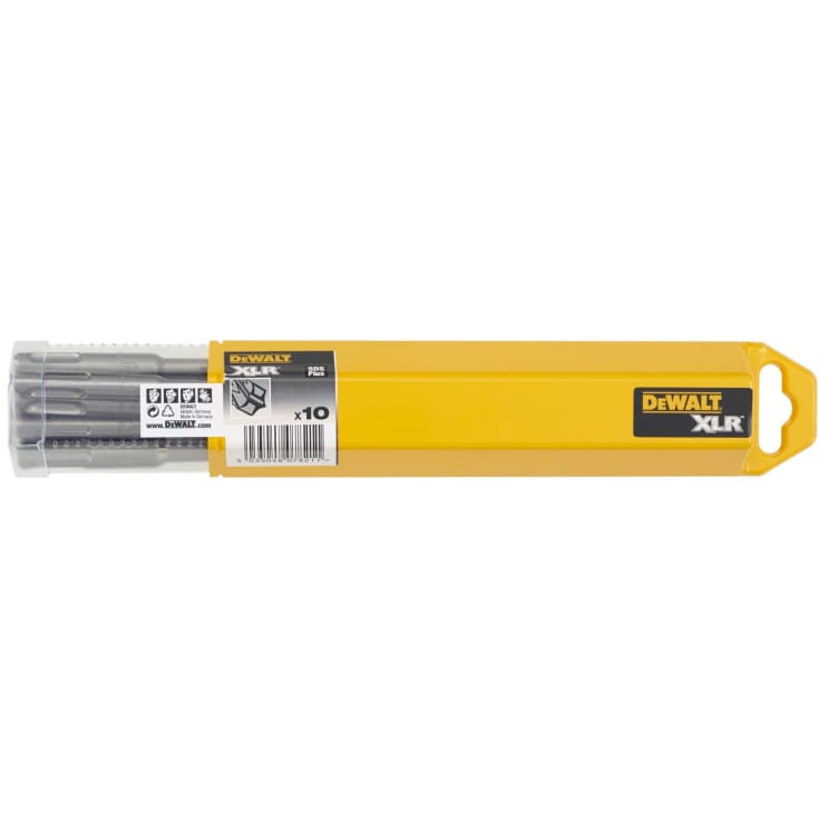 DeWalt 4-skærs SDS-plus hammerbor, 10 x 150/210 mm, 10 stk.