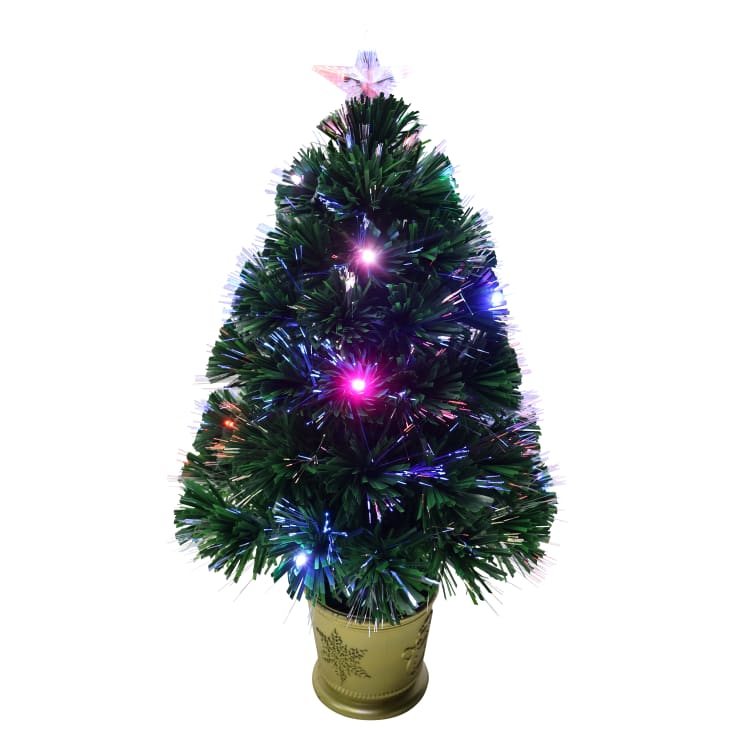 Veli Line julgran, färgade lampor