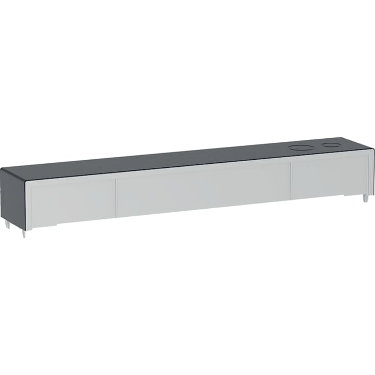 Geberit Monolith cisternelock, svart krom/aluminium