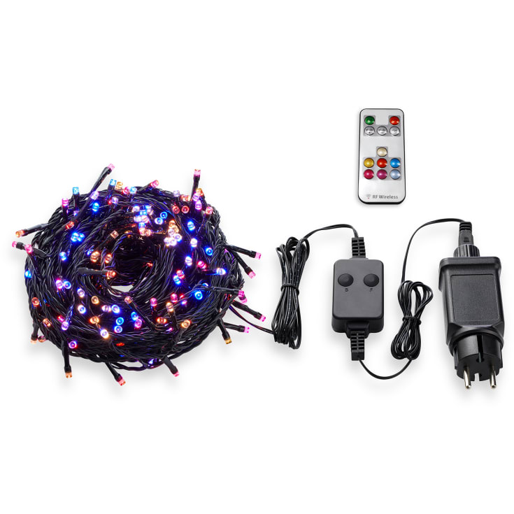 Markslöjd Choice udendørs lyskæde, 200 farvede lys, 3 meter