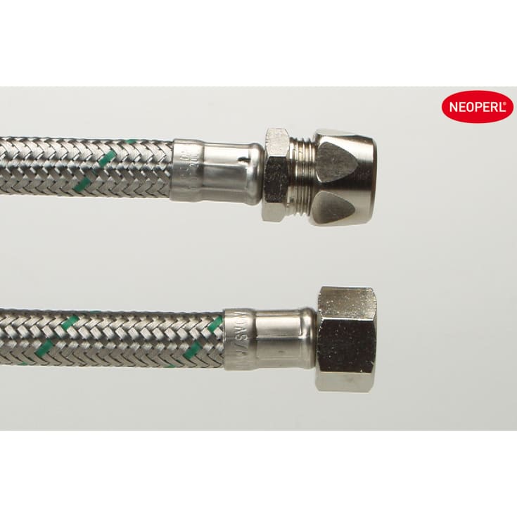 Neoperl Softpex anslutningsslang 200 mm, 3/8 rak gänga x 10 mm