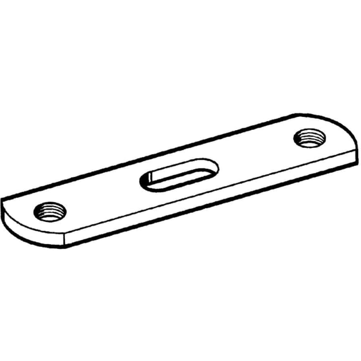 Dobbeltholder til gevindstang M8. Centermål 105 mm