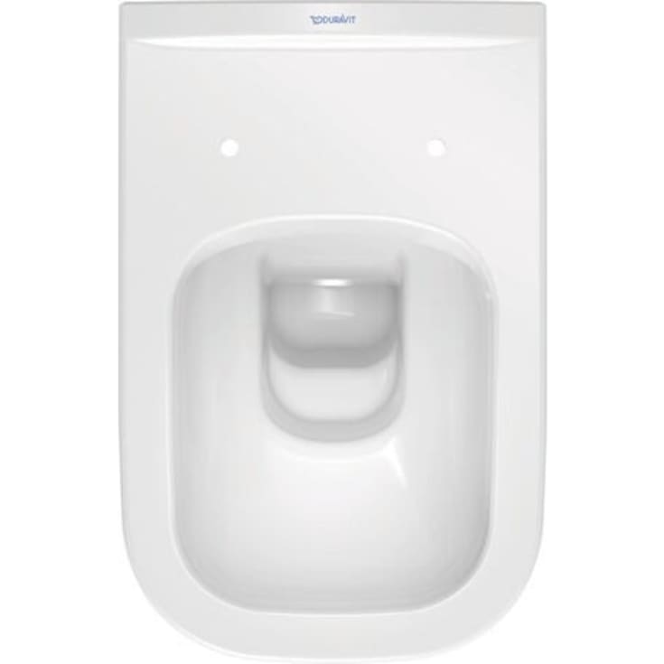 Duravit D-Code væghængt toilet, uden skyllekant, hvid