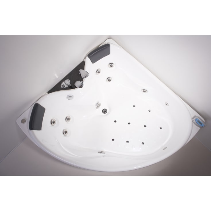 Maxxwell Copenhagen Comfort spabad, 153x153 cm, Højre, hvid