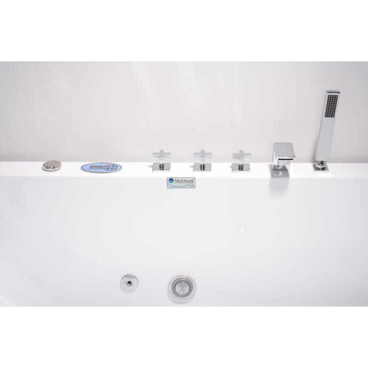 Maxxwell Firenze spabad, 171x115 cm, venstre, hvid