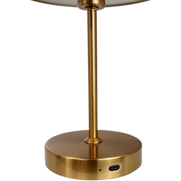 Dyberg Larsen Stockholm genopladelig bordlampe, messing