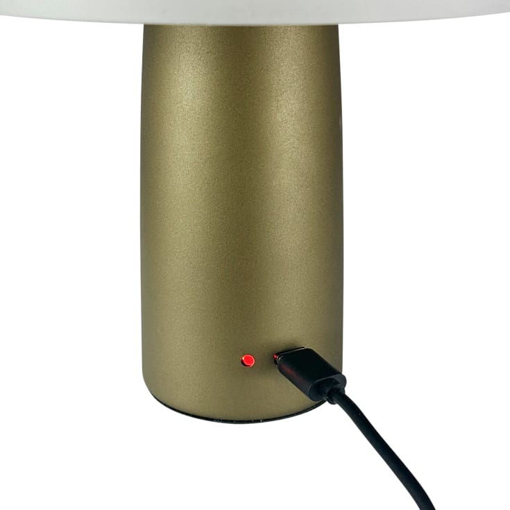 Dyberg Larsen Porter Genopladelig LED bordlampe grøn metallic