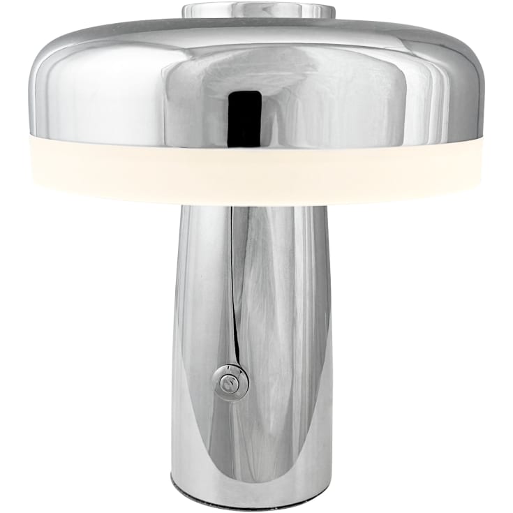 Dyberg Larsen Porter uppladdningsbar bordslampa, krom