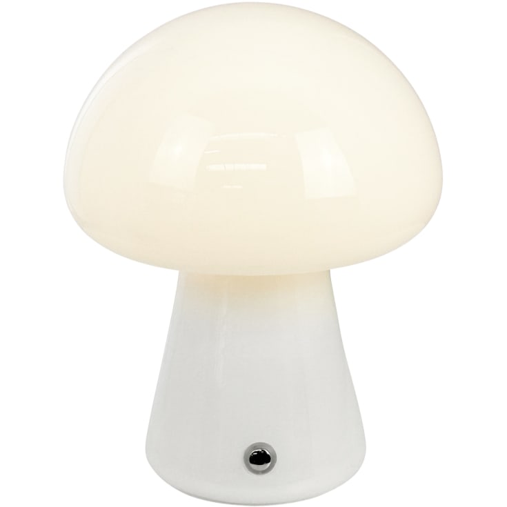 Dyberg Larsen Morkel Mushroom genopladelig LED bordlampe hvid