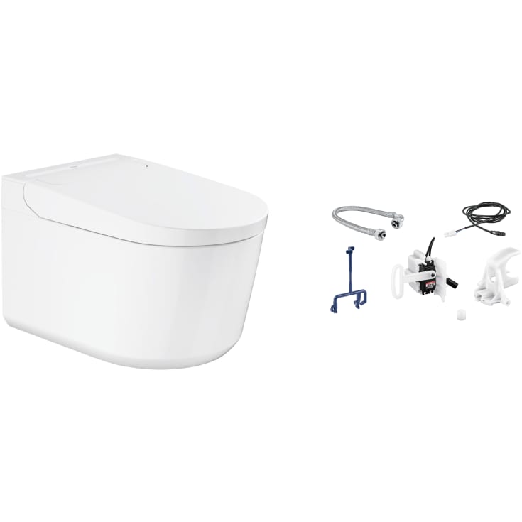 Grohe Sensia Basic douchetoilet-pakke, uden skyllekant, antibakteriel, hvid