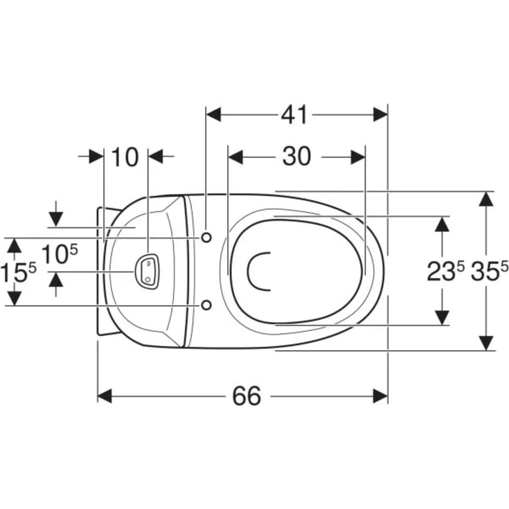 Ifö Sign væghængt toilet, rengøringsvenlig, hvid