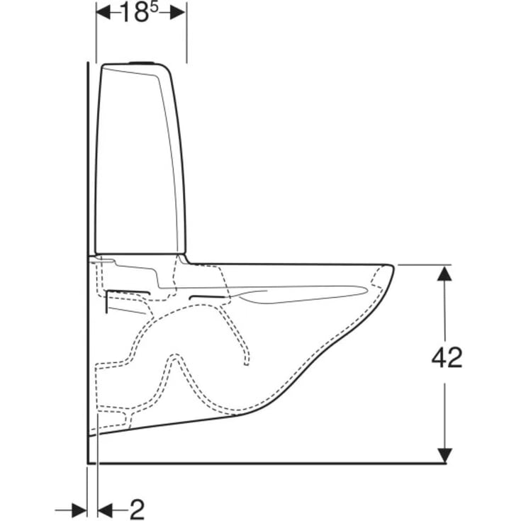 Ifö Sign væghængt toilet, rengøringsvenlig, hvid