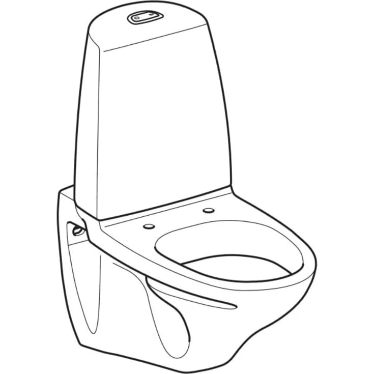 Ifö Sign væghængt toilet, rengøringsvenlig, hvid