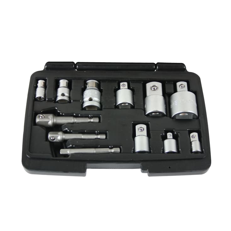 Tecos adaptersæt 1/4" - 3/4", 12 dele